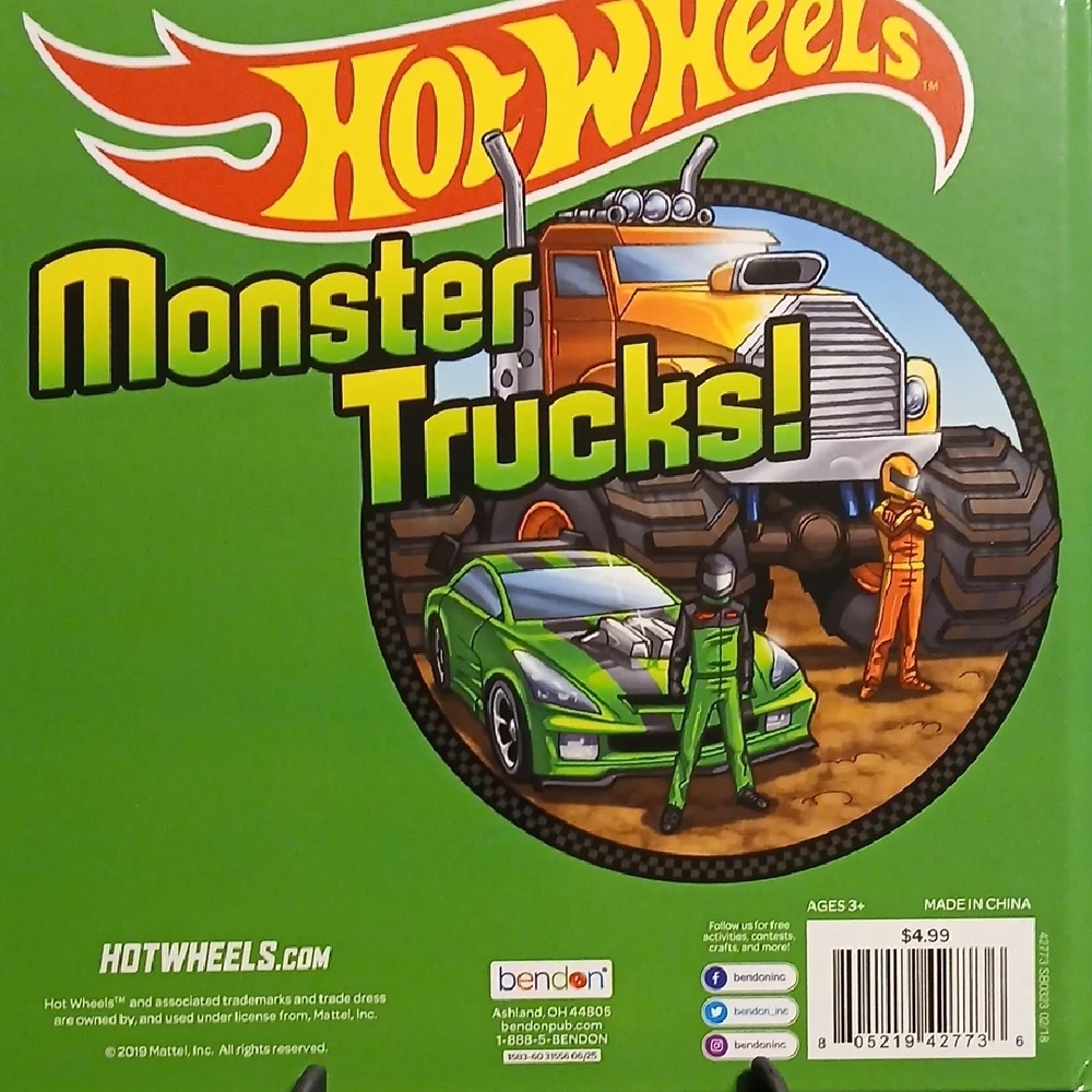 Monster Trucks Hardcover Book By Hot Wheels. Read 3 TEXAS HEB